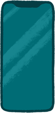Tegnede VoiceOver-symboler dukker op p? portr?ttet. 