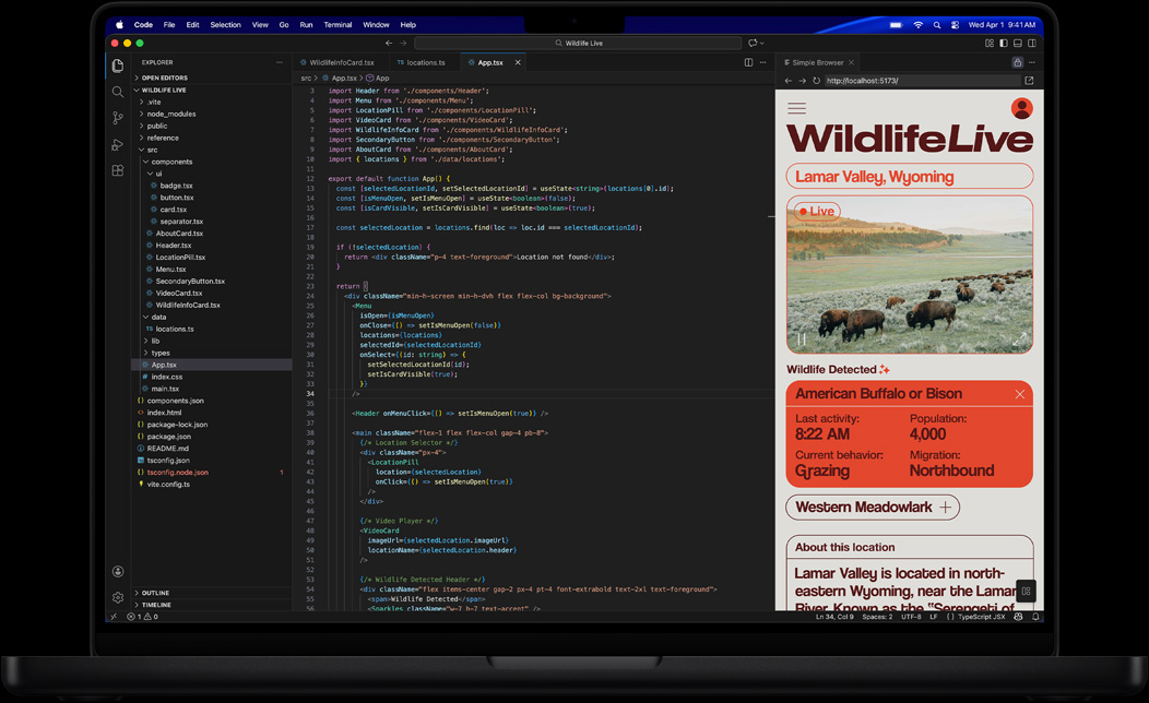 App programozása a Visual Studio Code használatával egy MacBook?Pro kijelz?jén
