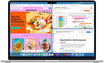 MacBook Air cu mai multe aplica?ii deschise